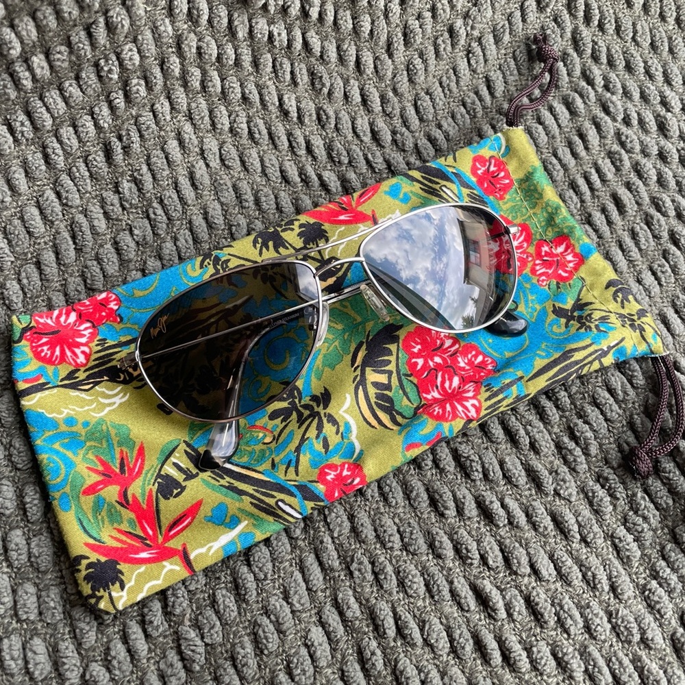 EUC Maui Jim Baby Beach Aviator Sunglasses